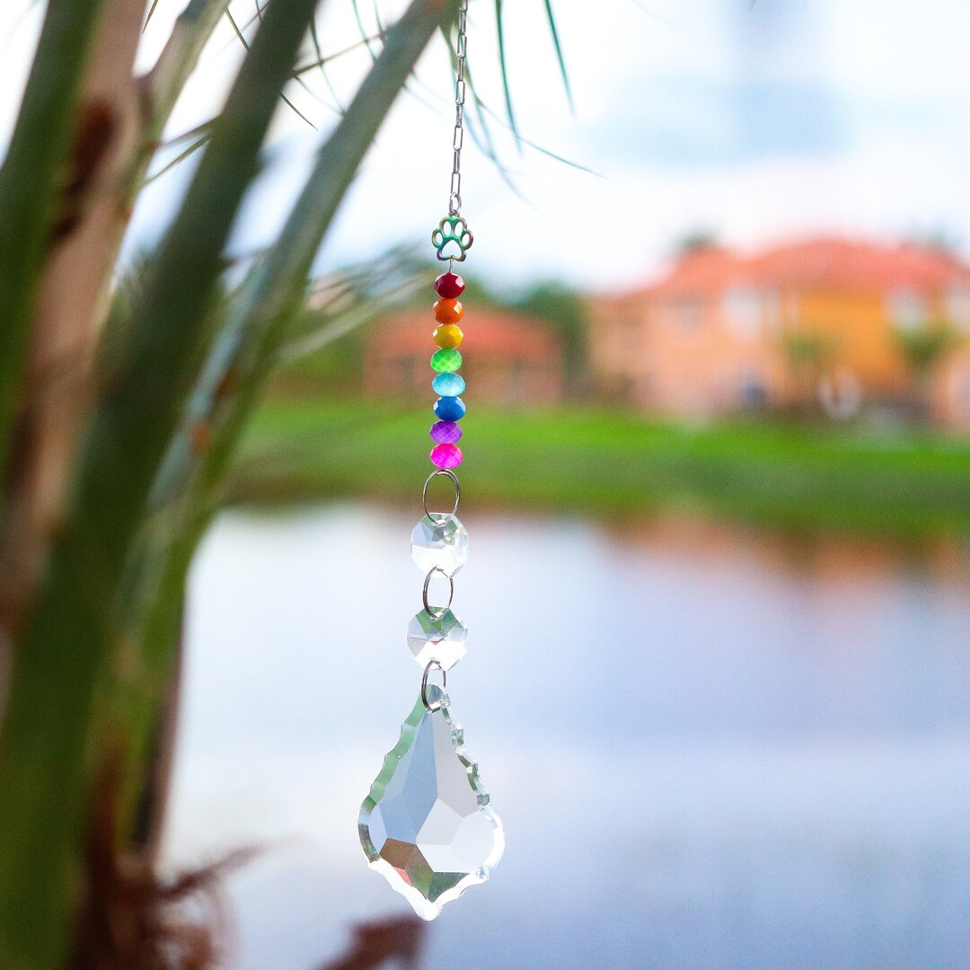 Pet Memorial Rainbow Bridge, Suncatcher Dog Loss Gift, Cat Loss Gift ...