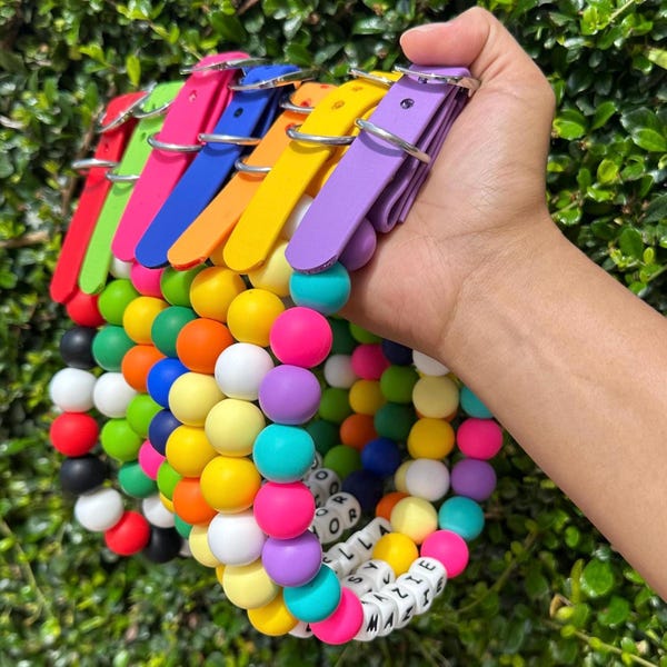 Collar de perro con cuentas personalizado, collar de verano ajustable, collar de perro impermeable, lindos accesorios de cuentas de silicona, collar morado para mascotas, resistente