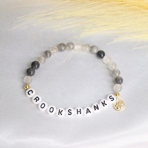 Pet memorial name bracelet, dog name stone bracelet, custom beaded dog name bracelet, memorial pet jewelry, bone bracelet, animal lover gift image 10