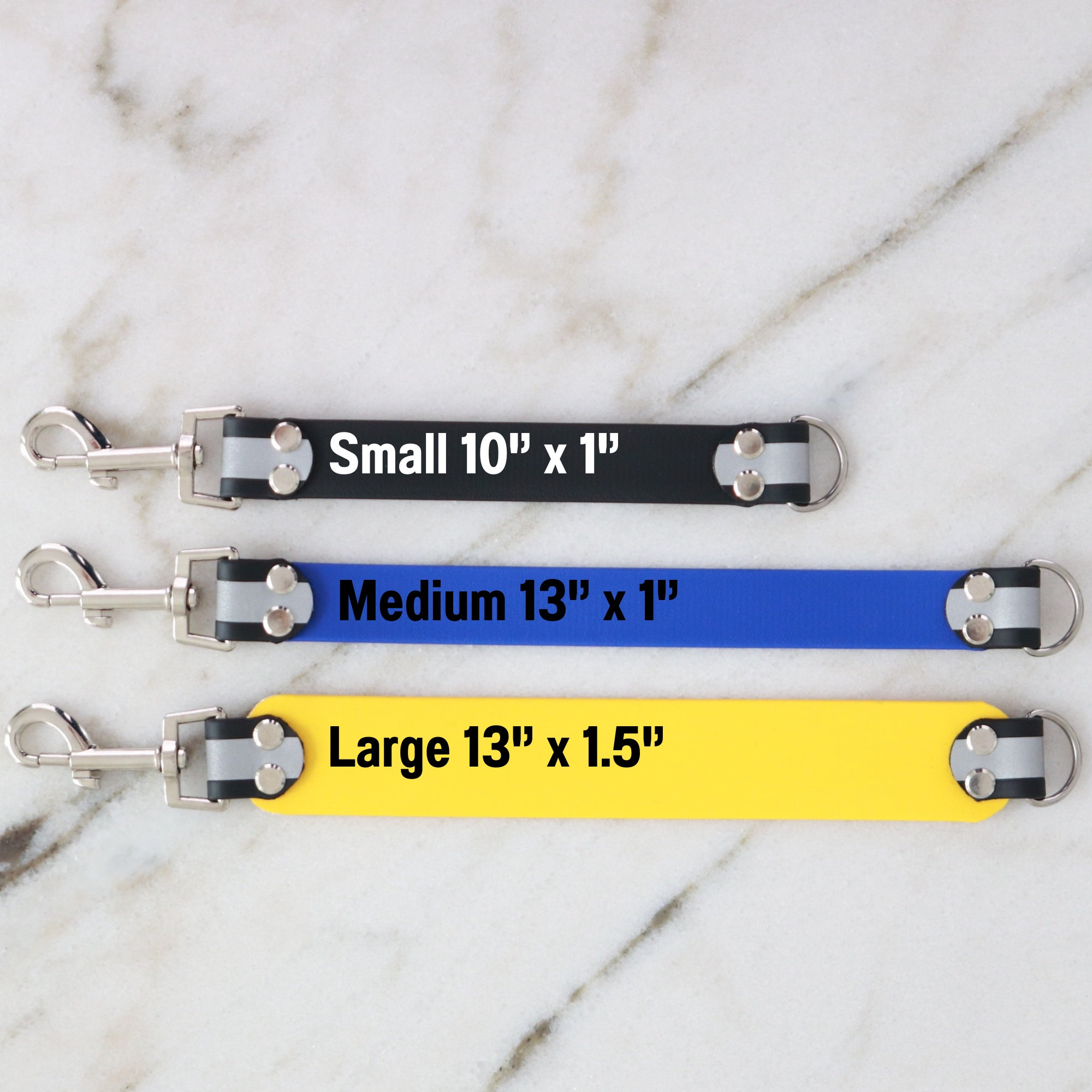 Custom Leash Wrap, double sided warning sign,durable dog leash sleeve,vegan leather Biothane®,heavy duty waterproof,medical condition talker