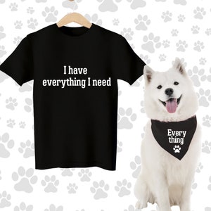 Matching dog and owner set, funny dog bandana, matching pet owner, dog lover gift,human dog matching outfits,dog and mom clothes,dog and dad