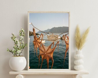 Digital Print of Santorini Greece | Digital Photography Print | Ammoudi Bay | Aesthetic Santorini Photograph | Instant Download | Film Photo