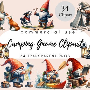 Camping Gnome Png, Camping Gnome Clipart, Padre Gnome Clipart, Día del Padre Gnome Clipart, Garden Gnome, Camp Fire Clipart