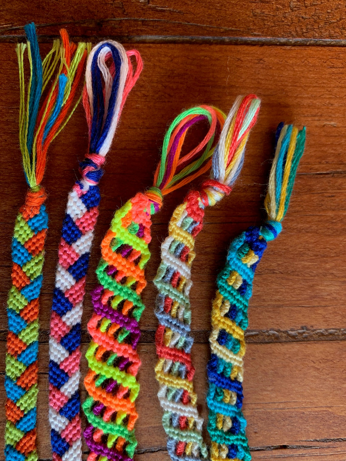 Custom Braided and Ladder Styled Friendship Bracelets / Woven Etsy