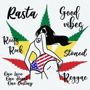 One Love SVG Good Vibes svg Weed Marihuana svg Cannabis Blunt Smoke svg Rasta SVG Rasta Aufkleber SVG Rasta Schneidedateien Cricut 420