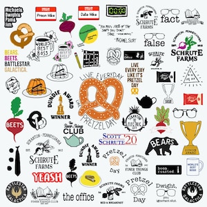 Le bureau svg Paper Company faux svg Bretzel Day svg Schrute farm svg Fichiers de coupe Cricut svg Couper les fichiers svg