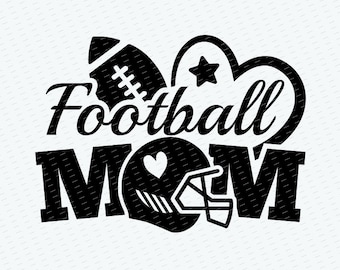 Football Mom SVG, PNG (Digital Download)