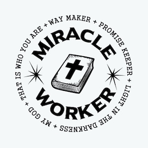 Wundertäter SVG Waymaker SVG Versprechen Wächter Mein Gott Christliche Religion Bibel Kreuz Weg Maker Kirche Anbetung Schnittdateien für Cricut Vinyl