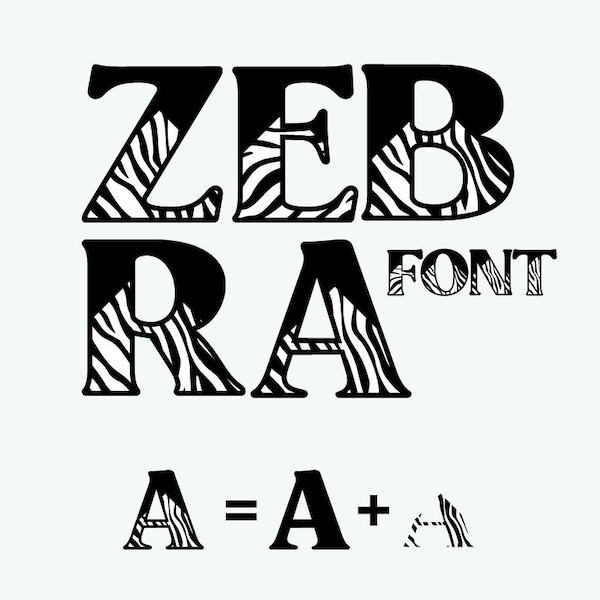 Zebra Font Svg Zebra Alphabet svg Zebra letters & Numbers svg Zebra svg Zebra print svg Zebra skin svg Zoo svg Cricut Cutting files