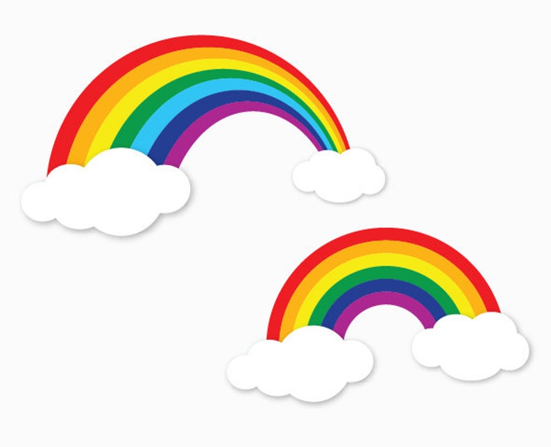 Rainbow SVG Rainbow cutting files for Cricut Sky Magic | Etsy