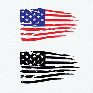 Distressed flag Svg American flag svg files for Cricut USA Flag png grunge flag cut files 4th of July Patriotic svg