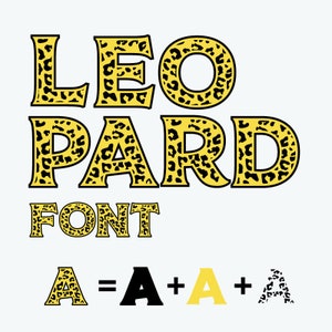 Leopard Font Svg Leopard Alphabet svg Leopard letters & Numbers svg Leopard svg Leopard print svg Leopard skin svg Zoo svg Cricut Cutting