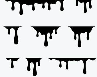 Paint Drip SVG Border Bundle (Digital Download)