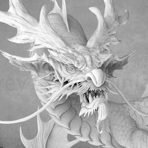 Fire Dragon Miniature: 3D Printed Resin Model - Dragon Trappers Lodge