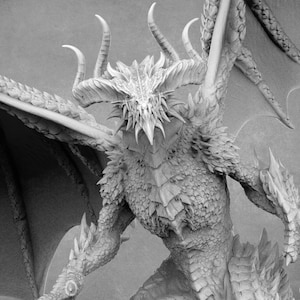Bahamut, Dragon God of Justice: Resin 3D Model by Rescale Miniatures