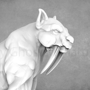 Sabretooth Cat Miniatures | D&D Monster Miniature  | Cast n Play3