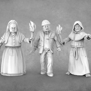 Cthulhu Cultists & Hybrids | 1920s Miniatures | H.P. Lovecraft Cthulhu | Adaevy Creations