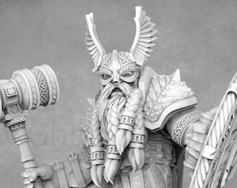 Terju “Two Times” McTanttu: Dark Deep Dwarf Miniature (32mm/75mm)