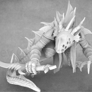 Resin Monster Miniature: Tabletop Game RPG Figure, Dragon Trappers Lodge
