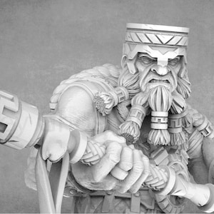 Kigan Krust, Dwarf of the Dark Deep: 32mm/75mm Miniature by Daybreak