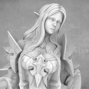 Astrologa Miniature: 75mm Resin Model by RN Estudio