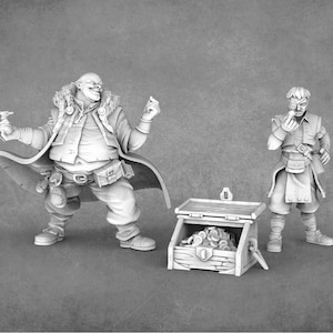 The Money Lenders - Medieval Bankers | Banker Miniatures | STL Miniatures