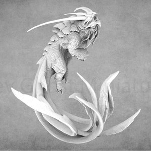 Miniaturas de monstros marinhos | Miniaturas Kraken | Senhor da Impressão
