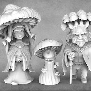 Mushroomfolk Resin Miniatures: Myconid Fungi - Naga Minis