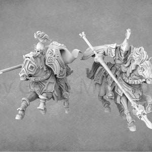 Grypharim Empire Knight Miniature: 32mm Resin Model, Signum Workshop