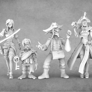 Piratenminiaturen | Tiefling | Wichtel | Kobold | Weibliche | Orc | Katzenfolk | Epische Miniaturen