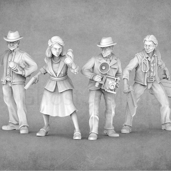 Innsmouth Investigators | 1920s Miniatures | People | H.P. Lovecraft Cthulhu | Adaevy Creations