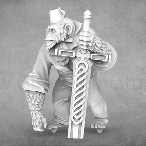 Pongo, The Awakened | Apefolk Miniatures | Dragon Trappers Lodge
