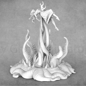 Miniatyrdiorama av offer till havet | Grimoire-hartsmodell