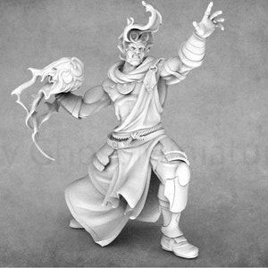 Fantasy Genasi Miniatures | Water | Earth | Fire | Air | STL Miniatures