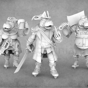 Hippofolk Miniatures | Giff Pirate Miniatures | Dragon Trappers Lodge