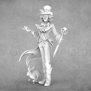 Mad Hatter Miniature: Alice in Wonderland 3D Printed Resin Model