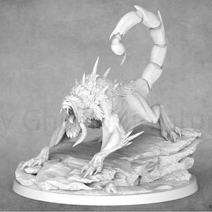 Mandrilcore, Death from Above | Fantasy Manticore Miniature | Dragon Trappers Lodge