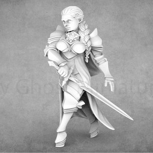 Warrior Princess | Fantasy Princess Miniatures | RN Estudio