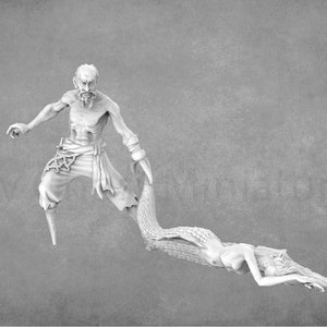 The Sailor and the Mermaid | Sailor Miniature | Pirate Miniature | 28mm Miniature | 32mm Miniature | Great Grimoire