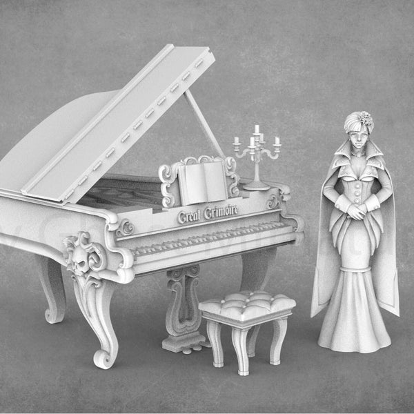 Madelaine & The Cursed Piano | Horror Miniatures | Great Grimoire