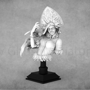 Yuki-Onna Miniature | Snow Girl Bust | White Werewolf Tavern