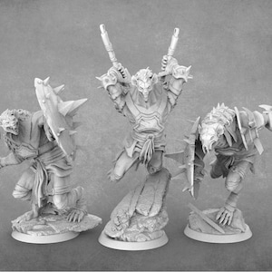 Highly Detailed Gnoll Miniatures | 32mm Gnolls | 54mm Gnolls | 75mm Gnolls | Lord of the Print