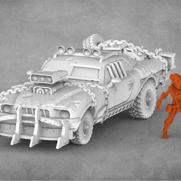 Fantasy Zombie Invasion Vehicles Miniatures | EC3D Design