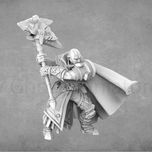Genasi Cleric | Earth Genasi Miniature | Planetouched | Bite The Bullet