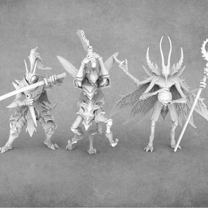 Resin Thrikreen Miniatures: Fantasy Insectfolk by Epic Miniatures