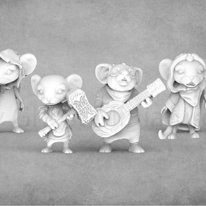 Fantasy Mousefolk Miniatures Part I | Job Hermes Creative
