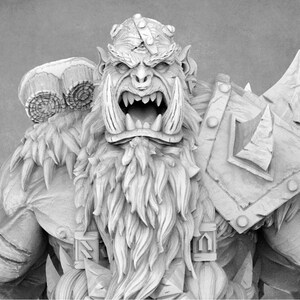 Rutger Gausshammer, Orc Mercenary Miniature - Daybreak Miniatures (32mm/75mm)
