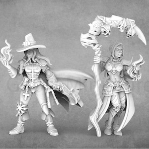 Women Spellcaster Miniatures Set - RN Estudio