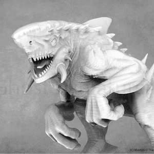 Sharkasaurus Miniature: Land Shark Resin Model - Dragon Trappers Lodge