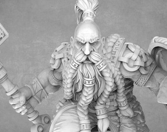 Matti "Stone Bone" Karhu: 32mm/75mm Dwarf Miniature by Daybreak